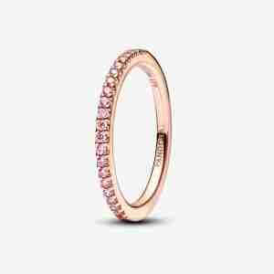 Anneau Rose Scintillant