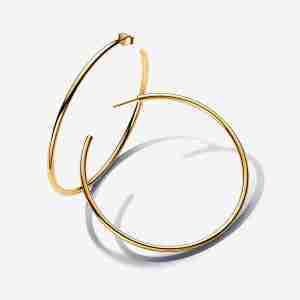 Boucles d'Oreilles Créoles Ouvertes 65 mm