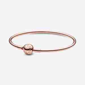 Bracelet Jonc Pandora Moments-Or rose