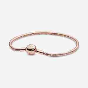 Bracelet Maille Serpent Moments-Or rose