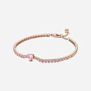 Bracelet Rivière Cœur Scintillant