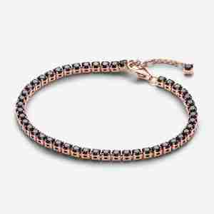 Bracelet Rivière Scintillant Noir