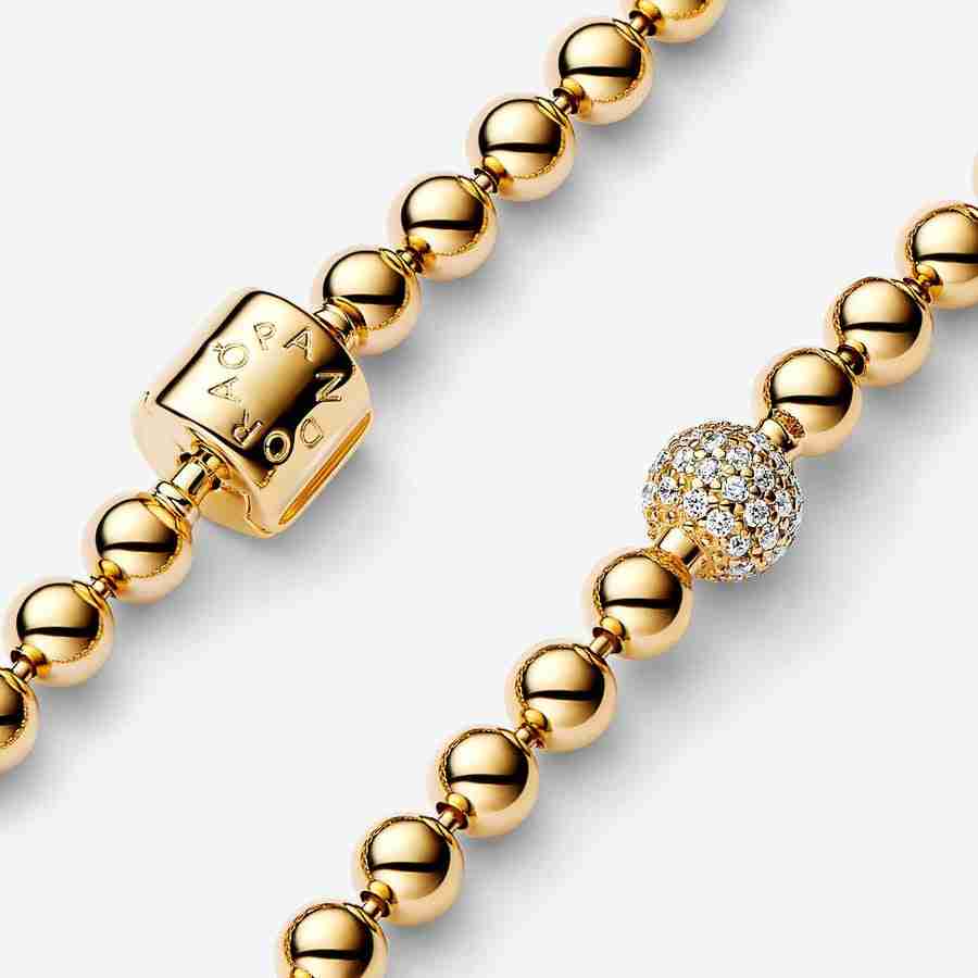 Bracelet Sphères et Pavé-Or_1 Bracelet Spheres et Pave Or 1