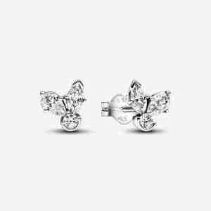 Argent sterling Clous d'Oreilles Herbier Scintillant