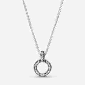 Collier Pendentif Double Cercle