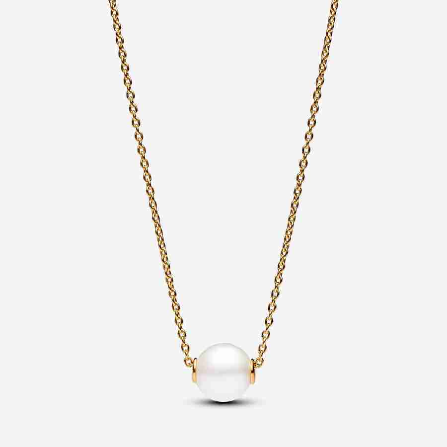 Collier Perle de Culture d'Eau Douce Traitée l’Or Collier Perle de Culture dEau Douce Traitee lOr 1