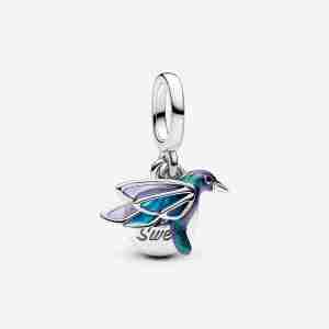 Charm Pendant Double Colibri