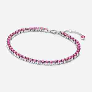 Bracelet Rivière Rose Scintillant