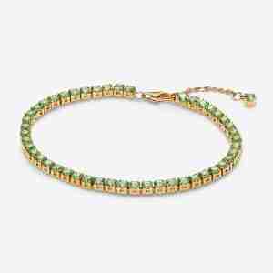 Bracelet Rivière Vert Scintillant
