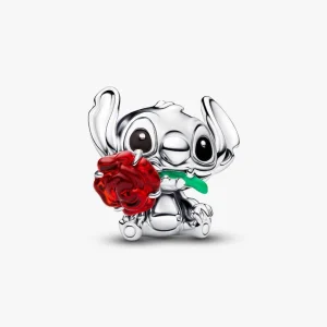 Charm   Rose en verre de Murano