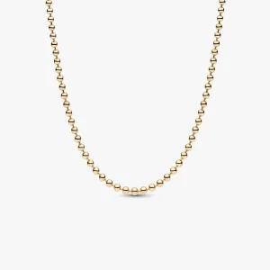 Collier Sphères métalliques Doré