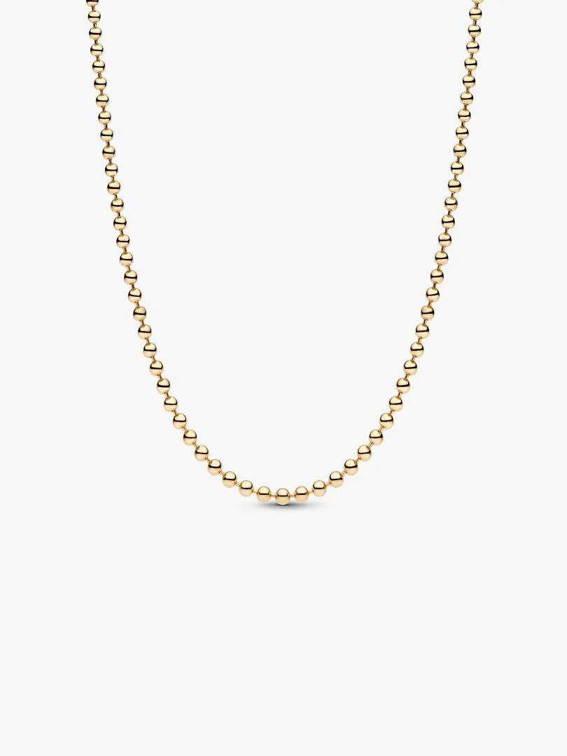 Collier Sphères métalliques Doré Collier Spheres metalliques Dore